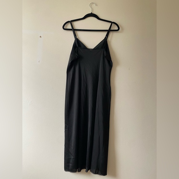 Vintage black midi slip dress - Picture 4 of 8